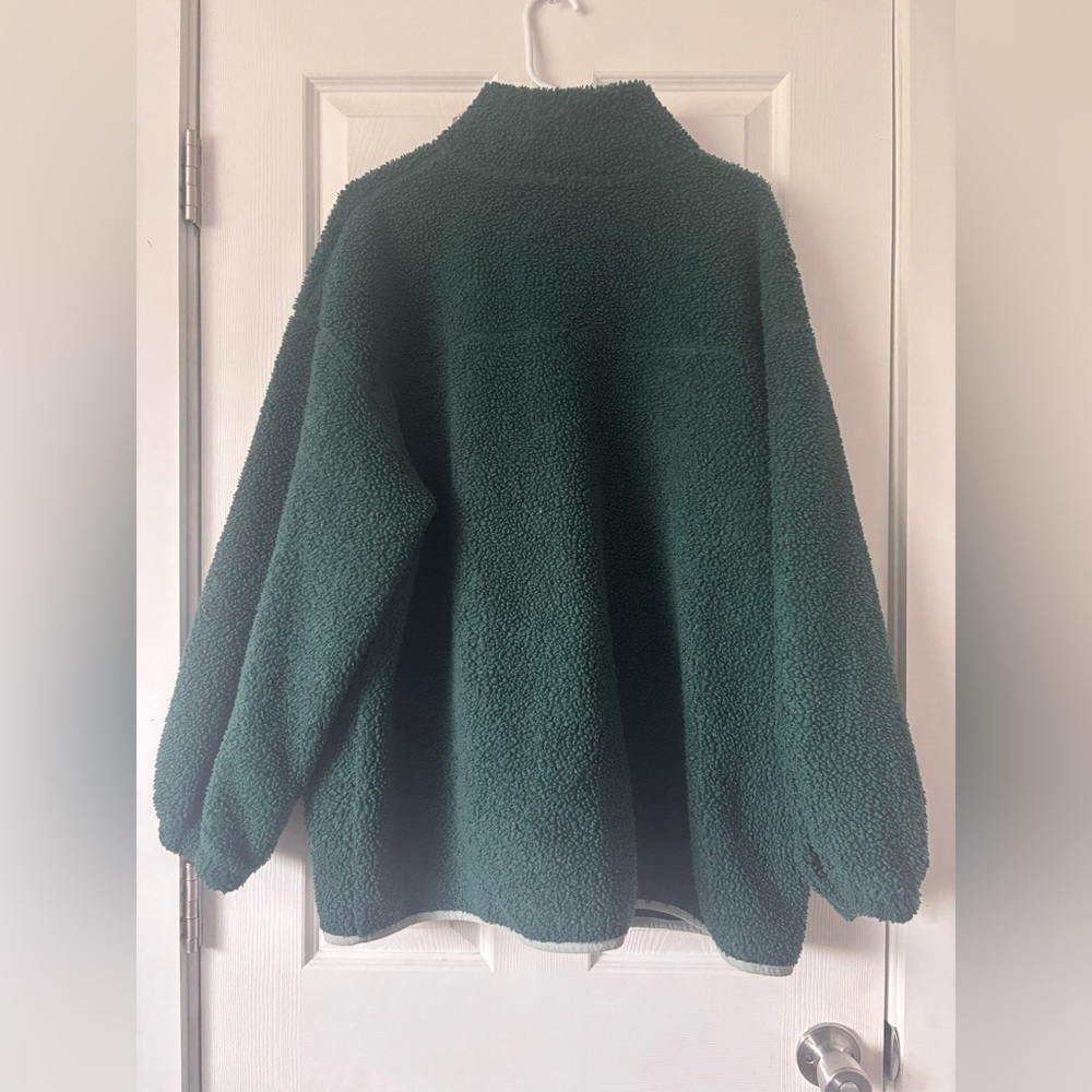 NWOT Universal Thread Green Sherpa Fleece Jacket - Picture 4 of 4